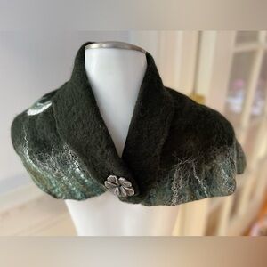 Hand crafted merino wool scarf